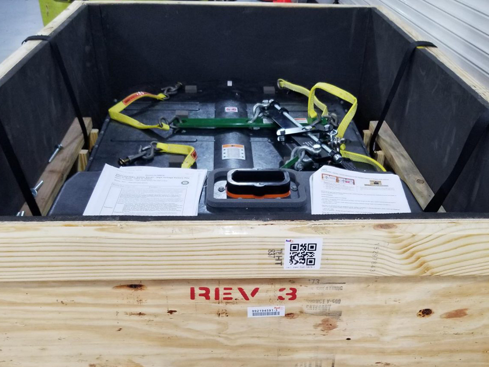 Wood Crates for Damaged or Recalled Lithium Battery