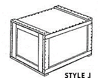 Style J Cleated Wood Box